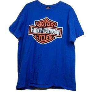 Blue Mens SZ:XL Harley Davidson Nassau Bahamas Top